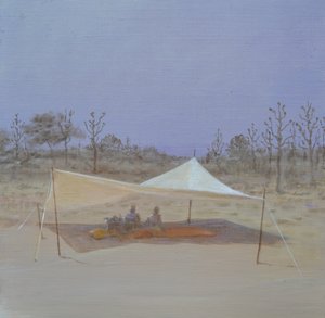 テントの中のお茶 作： Lincoln Seligman